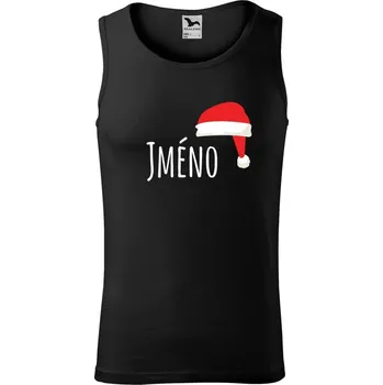 Pánské tílko Pánské vánoční tílko Vánoční čepice - jméno