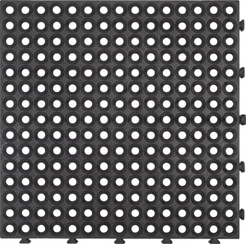 Venkovní dlažba Flomat Extreme 80100120 grafitová gumová dlažba 45 x 45 x 2,5 cm černá