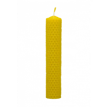 Svíčka Pleva Svíčka ze včelího vosku, šíře 30 mm výška 133 mm