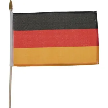 Vlajka Vlajky - Vlajka na tyčce NĚMECKO 10x15 cm