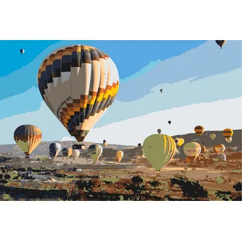 Malování podle čísel - Cappadocia Velikost: 40x60cm, Rámování: Pouze srolované plátno