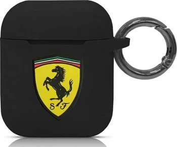 Příslušenství pro sluchátka Ferrari Silikonové pouzdro pro Apple AirPods černé