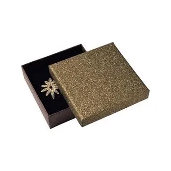 Dárková krabička Šperky4U Krabička na soupravu šperků, stříbřitě hnědá - KR0043-BR