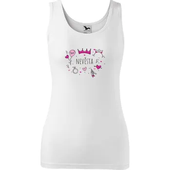 Dámské tílko Adler Triumph Nevěsta - růžové ikonky
