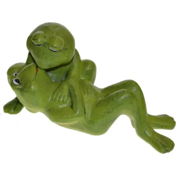 Zahradní dekorace Keramická soška do zahrady - Zamilované žabky