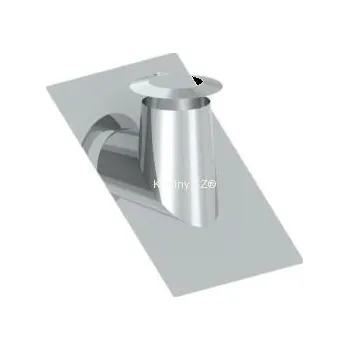 Střecha Komíny CZ Průchodka nerezového komínu pro střechu 26°-35° s límcem 150-32,5 mm