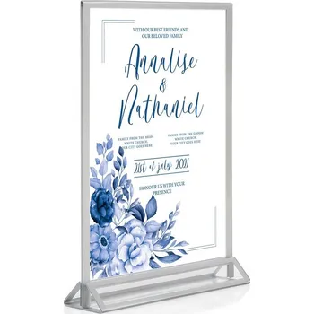 Menu stojánek A4 - Silver