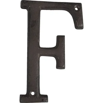 Nástěnné svítidlo Nástěnné kovové písmeno F - 13 cm