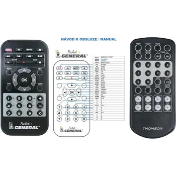 General THOMSON SB220B - náhradní dálkový ovladač