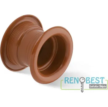 Větrací mřížka AC-T Průchodka větrací ACT kulatá plastová světle hnědá Barva: hnědá