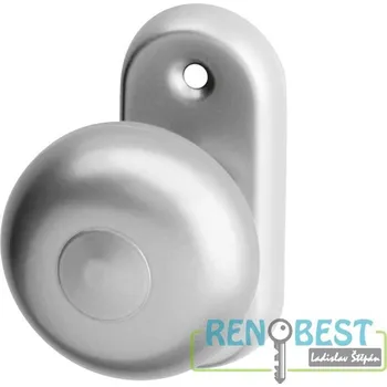 Dveřní kování AC-T Koule na dveře ACT lak na OV rozetě stříbrná Provedení: pevná, Povrchová úprava: lakovaná