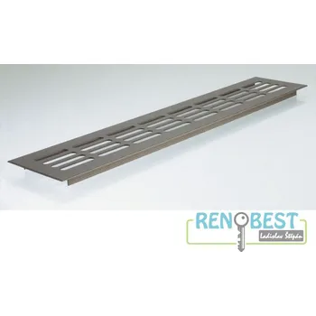 Větrací mřížka AC-T Mřížka větrací ACT hliníková š.80 mm bronzový elox různé délky Barva: bronzový elox, Délka: 250 mm