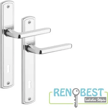 Dveřní kování ROSTEX Dveřní kování STRATO kl/knoflík Rozteč: 90 mm, Povrchová úprava: titan, Typ klíče: FAB