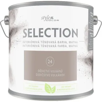 Samolepící dekorace Barva na zeď StyleColor Selection Sopečné dědictví hnědá 2,5 l