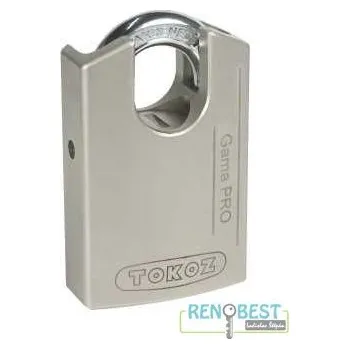 Visací zámek TOKOZ Zámek visací GAMA 60 CS Barva: černá, Varianty: se třemi klíči