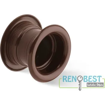 Větrací mřížka AC-T Průchodka větrací ACT kulatá plastová tmavě hnědá Barva: tm.hnědá