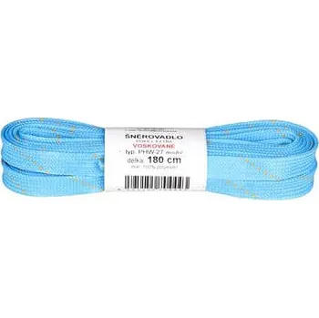 Tkaničky do bot Merco PHW-10 tkaničky do bruslí voskované modrá sv. Délka: 180 cm