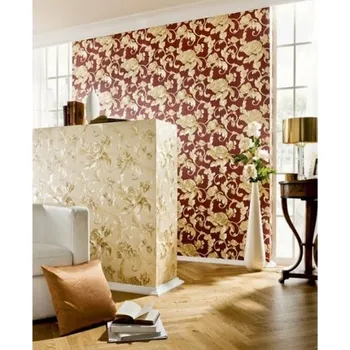 Tapeta A.S. Création | Vliesová tapeta na zeď Nobile 95983-2 | 0,70 x 10,05 m | žlutá, červená, metalická + Žlutá, červená, metalická vliesová tapeta na stěnu 959832 v rozměru 0,70 x 10,05 m