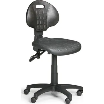 Pracovní židle PUR I., asynchornní mechanismus, měkká kola