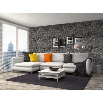 Tapeta DIMEX | Vliesová tapeta na zeď Dimex Line WP-157-01 | 0,75 x 10 m | šedá + Vliesová tapeta na zeď Dimex Line WP15801 v rozměru 0,75 x 10 m