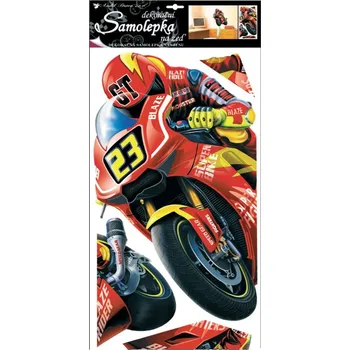 Samolepící dekorace Samolepky na zeď motorka 60x32cm
