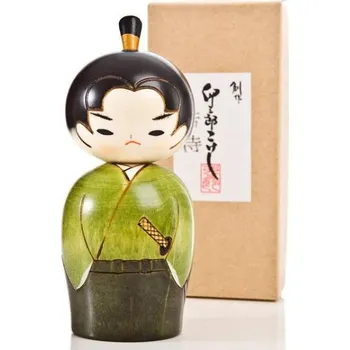 Japonská panenka Kokeshi Mladý Samuraj 13,5 cm