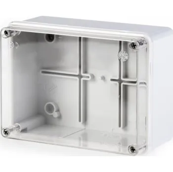 Elektroinstalační krabice 686.226 686.226 Instalační krabice průhledná SCABOX IP56 - 150x110x70mm SCAME