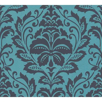 Tapeta A.S. Création | Vliesová tapeta na zeď Attractive 36910-5 | 0,53 x 10,05 m | zelená, modrá, černá + Zelená, modrá, černá vliesová tapeta na stěnu 369105 v rozměru 0,53 x 10,05 m