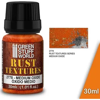 Modelářská barva Green Stuff World: Rust Textures - Medium Oxide Rust 30ml
