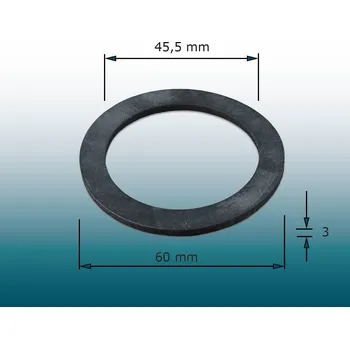 Těsnění ploché k matici nádrže WC T100 (Technoplast CHropyně) - guma - 60x45x3 mm - C2/32