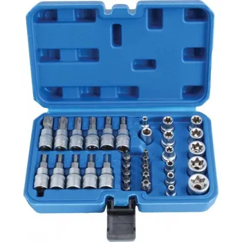 Gola hlavice Hlavice TORX E4 - E20, T10 - T60 3/8" - 34 dílů