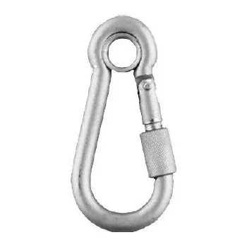 Karabina s okem a pojistkou Velikost karabiny: 80 x 8