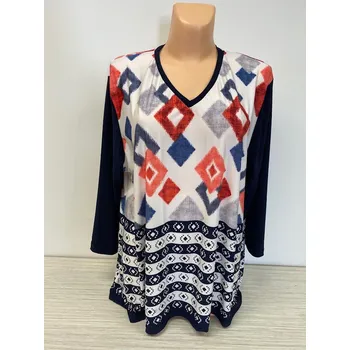 Dámská tunika Halenka PORUT, Barva Jako na obrázku, Velikost XXXXXL64, Materiál 98% Polyester 2% Lycra