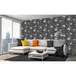 DIMEX | Vliesová tapeta na zeď Dimex Line WP-110-01 | 0,75 x 10 m | černá, bílá + Vliesová tapeta na zeď Dimex Line WP11101 v rozměru 0,75 x 10 m