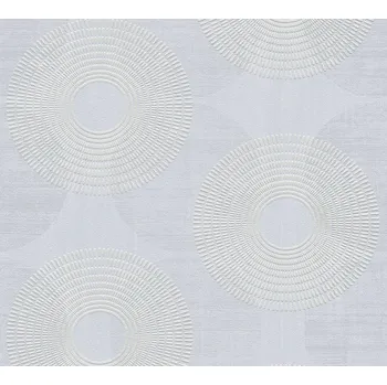 Tapeta A.S. Création | Vliesová tapeta na zeď Attractive 37832-2 | 0,53 x 10,05 m | bílá, metalická, šedá + Bílá, metalická, šedá vliesová tapeta na stěnu 378322 v rozměru 0,53 x 10,05 m