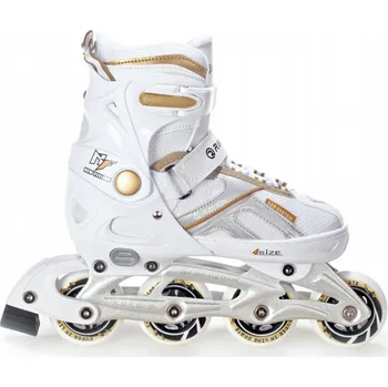 Kolečkové brusle Kolečkové inline Brusle Raven Pulse white/gold Velikost bruslí: EU 37-40