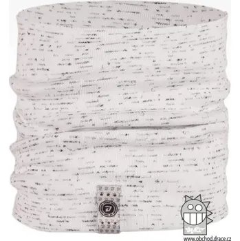 Čepice NÁKRČNÍK bílý melír Alan Dráče (Bavlněný nákrčník pro děti a dospělé)