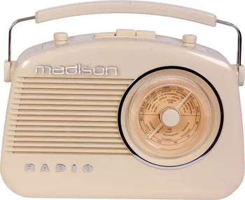 Radiopřijímač Madison MAD-VR60 krémový