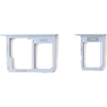 Samsung Galaxy A6 2018 a A6+ SIM tray lavender, držák, šuplík GH64-06815B1, GH64-06816B
