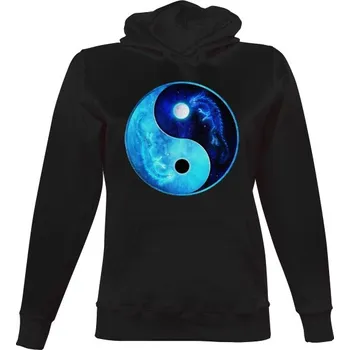 Dámská mikina Dámská mikina s kapucí s potiskem Women's Hoodie Dark dámské