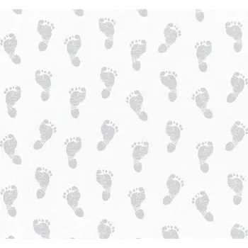 Tapeta A.S. Création | Vliesová tapeta na zeď Little Stars 35863-1 | 0,53 x 10,05 m | metalická, šedá + Metalická, šedá vliesová tapeta na stěnu 358631 v rozměru 0,53 x 10,05 m