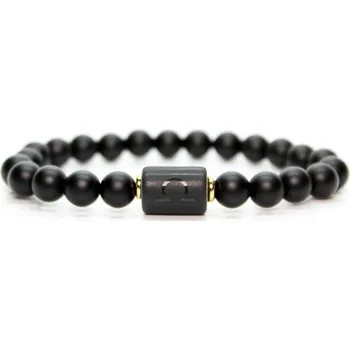 Přívěsek Korálkový náramek lávový kámen - znamení váhy