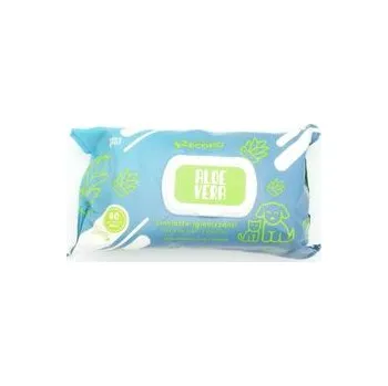 Kosmetika pro psa Record čistící ubrousky 20 x 30cm, 80 ks s Aloe Vera s antibakteriálními účinky