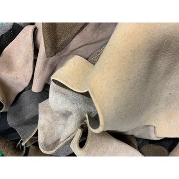 Pravá kůže - jelenice, zbytky, mix barev SUPER CENA !