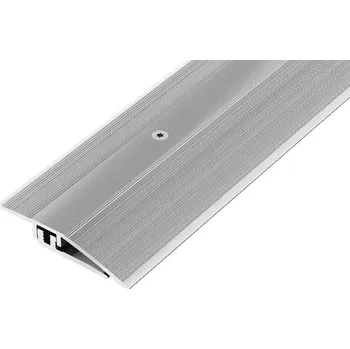 Stavební profil AP27/11 ukončovací lišta, vrtaná 2-dílná ACARA, hliník elox stříbro, 33 mm, 1 m