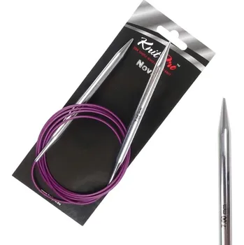 Jehlice KnitPro Nova kruhové kovové fixní jehlice 7mm 150cm (KnitPro Nova kruhové jehlice 7mm 150cm)