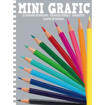 Cestovní hra DJECO Mini Grafic - 12 barevných pastelek