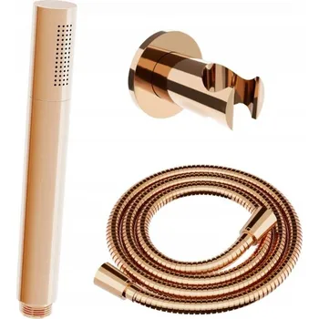 Sprchový set Mexen příslušenství - podomítkový 1-bodový ruční sprchový set R-70, růžově zlatá, 785706051-60