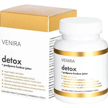 Přírodní produkt VENIRA Detox + podpora funkce jater 60 cps.