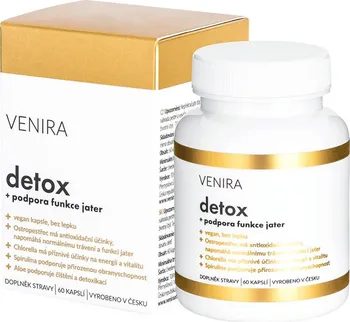 Přírodní produkt VENIRA Detox + podpora funkce jater 60 cps.